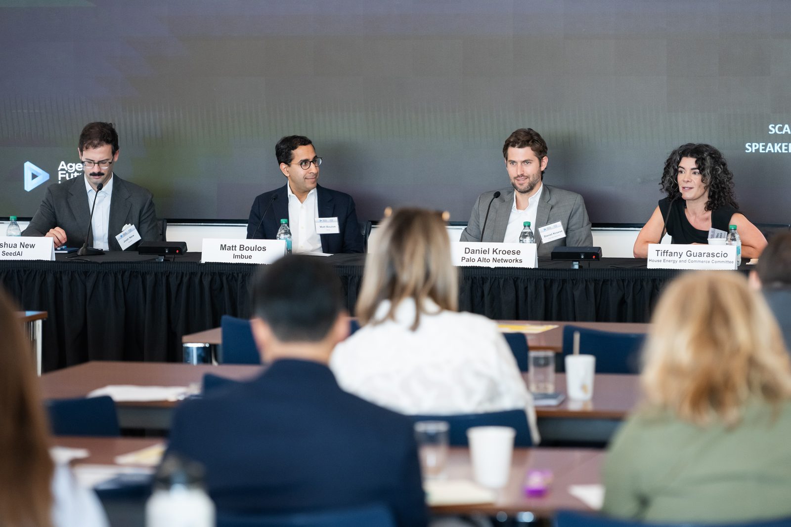 Panel Three with Joshua New, Matt Boulos, Daniel Kroese, and Tiffany Guarascio